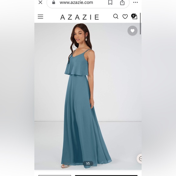 Plus Size Azazie Bermuda Bridesmaid Dress Desiree - Picture 2 of 3